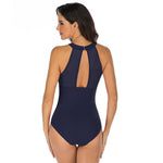 One-Piece Swimwear for Women with Halter Neck Design