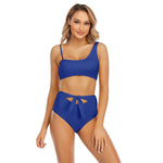 New Arrival Sexy Swimsuit Strap Halter Two-Piece Swimwear High-Waisted Bikini Open Back Swimwear