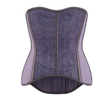 Longline Latex Waist Trainer – Purple Compression Shaper for Women