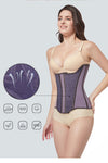 Longline Latex Waist Trainer – Purple Compression Shaper for Women