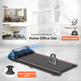 Walking Pad Under Desk Treadmill, LED Display and Remote Control Portable Treadmill for Home and Office