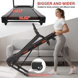 Foldable Treadmill with Incline, Electric Treadmill with Bluetooth Speaker