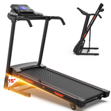 Foldable Treadmill with Incline, Electric Treadmill with Bluetooth Speaker