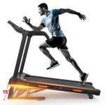 Foldable Treadmill with Incline, Electric Treadmill with Bluetooth Speaker