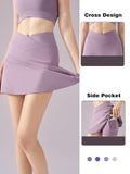 BR Ice Mint Summer Yoga Skirt with Built-in Shorts