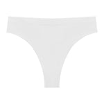 Sexy Seamless Ribbed Plus-Size T-Back Yoga Thongs for Women