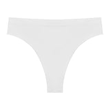 Sexy Seamless Ribbed Plus-Size T-Back Yoga Thongs for Women