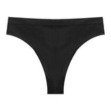 Sexy Seamless Ribbed Plus-Size T-Back Yoga Thongs for Women