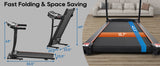 NEW Home Folding Treadmill with Pulse Sensor Running Machine with 3 Level Incline 12 Preset Programs