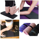 GMIFUN Small Yoga Knee Pad Cushion Extra Thick,Support for Knees, Head, Wrists and Elbows,Exercise Mini Mat with Strap and Carrier Bag
