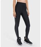 High-Waisted Colorblock Compression Leggings – Sculpting & Stretch for Yoga and Fitness