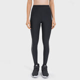 High-Waisted Colorblock Compression Leggings – Sculpting & Stretch for Yoga and Fitness