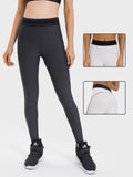 High-Waisted Colorblock Compression Leggings – Sculpting & Stretch for Yoga and Fitness