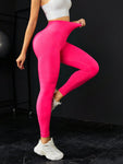 Women's Sexy Line Hip Lifting Sports Tight Pants High Waist Elastic Fitness Pants Running Yoga Pants