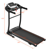 NEW Home Folding Treadmill with Pulse Sensor Running Machine with 3 Level Incline 12 Preset Programs