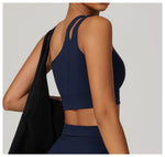 One-Shoulder Barely-There Sports Bra – Stretchy Quick-Dry Yoga & Workout Top