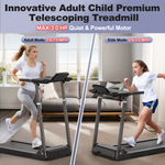 Treadmill with Desk Workstation & Adjustable Height, 300 LBS Weight Capacity