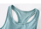 New Y-shaped back yoga vest women's U-neck tight skin training fitness top with pad