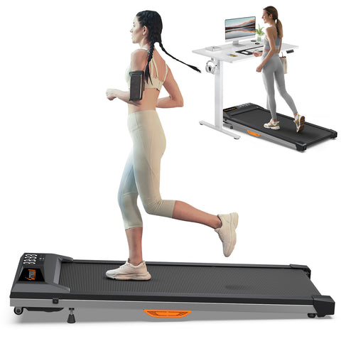 Under Desk Treadmill with Incline, Walking Pad for Home/Office