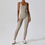 Women's High-Elastic Backless Yoga Jumpsuit