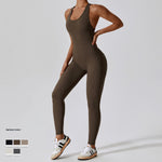 Women's High-Elastic Backless Yoga Jumpsuit