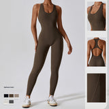 Women's High-Elastic Backless Yoga Jumpsuit