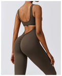 Women's Winter Seamless Compression Jumpsuit for Yoga