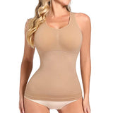 Shaper Top for Women Tummy Control Shapewear Tank Tops Racerback Cami Padded Bra Body Shaper Camisole