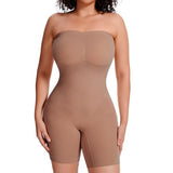 Strapless Bodysuit for Women Seamless Compression Shapewear Tummy Control Butt Lifter Body Shaper