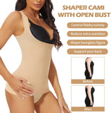 Women's Cami Shaper Open Bust Shapewear Tummy Control Tank Tops Camisole