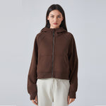 New Women's Zipper Hooded Sports Jacket