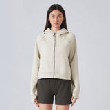 New Women's Zipper Hooded Sports Jacket