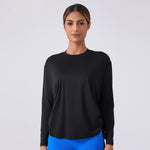 AirFlow Loose-Fit Long-Sleeve Yoga Top – Barely-There Feel, Breathable & Quick-Dry for Training