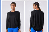 AirFlow Loose-Fit Long-Sleeve Yoga Top – Barely-There Feel, Breathable & Quick-Dry for Training