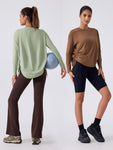 AirFlow Loose-Fit Long-Sleeve Yoga Top – Barely-There Feel, Breathable & Quick-Dry for Training