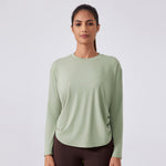 AirFlow Loose-Fit Long-Sleeve Yoga Top – Barely-There Feel, Breathable & Quick-Dry for Training