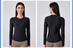 Second-Skin Fitted Long-Sleeve Yoga Top – Stretch, Sculpt, and Comfort for Pilates and Training