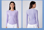 Second-Skin Fitted Long-Sleeve Yoga Top – Stretch, Sculpt, and Comfort for Pilates and Training