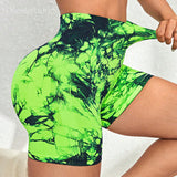 Women's High Waist Seamless Scrunch Butt Yoga Fitness Shorts