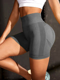 Women's Seamless Knitted Yoga Shorts Honey Peach Hip Lift High Waist Fitness Pants Tight legging