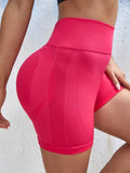 Women's Seamless Knitted Yoga Shorts Honey Peach Hip Lift High Waist Fitness Pants Tight legging