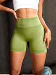 Women's Seamless Knitted Yoga Shorts Honey Peach Hip Lift High Waist Fitness Pants Tight legging