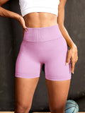 Women's Seamless Knitted Yoga Shorts Honey Peach Hip Lift High Waist Fitness Pants Tight legging