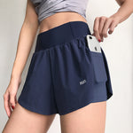 Women's Loose sports shorts high waisted quick drying running short pants