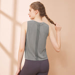 Women's sports top  seamless breathable training quick dry outdoor yoga vest