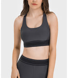 CloudFit High-Impact Colorblock Sports Bra with Adjustable Straps