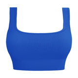 TK Bestseller: Ribbed U-Back Sports Bra for Women with Shock Absorption and Removable Padding, Ideal for Yoga Tops, Fitness, and Sportswear