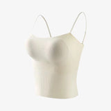 Ladies' Seamless Camisole with Built-in Chest Padding: Stylish, Versatile, and Slimming Sports Tank