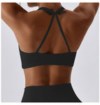 Barely-There Compression Sports Bra – Quick-Dry Yoga & Running Top