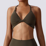 Barely-There Compression Sports Bra – Quick-Dry Yoga & Running Top